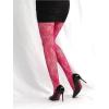 imageSHENHE Womens Patterned Fishnet Tights High Waist Pantyhose Floral StockingsHot Pink