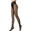 imageSHENHE Womens Patterned Fishnet Tights High Waist Pantyhose Floral StockingsMesh Seam Back