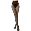 imageSHENHE Womens Patterned Fishnet Tights High Waist Pantyhose Floral StockingsMesh Seam Back