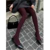 imageSHENHE Womens Patterned Fishnet Tights High Waist Pantyhose Floral StockingsOpaque Burgundy