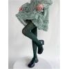 imageSHENHE Womens Patterned Fishnet Tights High Waist Pantyhose Floral StockingsOpaque Dark Green