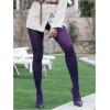 imageSHENHE Womens Patterned Fishnet Tights High Waist Pantyhose Floral StockingsOpaque Purple