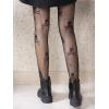 imageSHENHE Womens Patterned Fishnet Tights High Waist Pantyhose Floral StockingsSkull Black