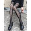 imageSHENHE Womens Patterned Fishnet Tights High Waist Pantyhose Floral StockingsSpiderweb Black
