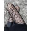 imageSHENHE Womens Patterned Fishnet Tights High Waist Pantyhose Floral StockingsSpiderweb Black