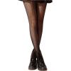 imageSHENHE Womens Patterned Fishnet Tights High Waist Pantyhose Floral StockingsStrips Fishing Net
