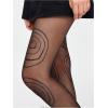 imageSHENHE Womens Patterned Tights Stockings Sheer Ultra Thin High Waist Pantyhose StockingsBlack