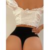 imageSHENHE Womens Tummy Control Thong Shapewear Panty High Waisted Body Shaper UnderwearBlack