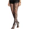 imageSHENHE Womens Patterned Fishnet Tights High Waist Pantyhose Floral StockingsSnake Print Black B