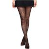 imageSHENHE Womens Patterned Tights Stockings Sheer Ultra Thin High Waist Pantyhose StockingsBlack