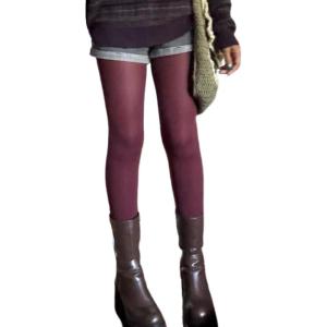 imageSHENHE Womens Patterned Fishnet Tights High Waist Pantyhose Floral StockingsOpaque Burgundy