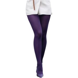 imageSHENHE Womens Patterned Fishnet Tights High Waist Pantyhose Floral StockingsOpaque Purple