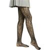 imageSHENHE Womens 1pc Sheer Mesh Pattern Tights High Waist Fashionable Sexy Streetwear Fishnet StockingsBlack Spiderweb