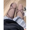 imageSHENHE Womens 1pc Sheer Mesh Pattern Tights High Waist Fashionable Sexy Streetwear Fishnet StockingsBow Black