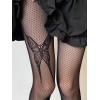 imageSHENHE Womens 1pc Sheer Mesh Pattern Tights High Waist Fashionable Sexy Streetwear Fishnet StockingsButterfly Fishnet Black