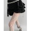 imageSHENHE Womens 1pc Sheer Mesh Pattern Tights High Waist Fashionable Sexy Streetwear Fishnet StockingsFloral White