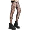 imageSHENHE Womens 1pc Sheer Mesh Pattern Tights High Waist Fashionable Sexy Streetwear Fishnet StockingsFlower Black C