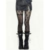 imageSHENHE Womens 1pc Sheer Mesh Pattern Tights High Waist Fashionable Sexy Streetwear Fishnet StockingsGothic Striped Black
