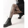 imageSHENHE Womens 1pc Sheer Mesh Pattern Tights High Waist Fashionable Sexy Streetwear Fishnet StockingsHeart Black a