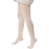 imageSHENHE Womens 1pc Sheer Mesh Pattern Tights High Waist Fashionable Sexy Streetwear Fishnet StockingsHollow Out Fishnet White