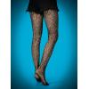 imageSHENHE Womens 1pc Sheer Mesh Pattern Tights High Waist Fashionable Sexy Streetwear Fishnet StockingsMesh Black a