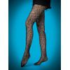 imageSHENHE Womens 1pc Sheer Mesh Pattern Tights High Waist Fashionable Sexy Streetwear Fishnet StockingsMesh Black a