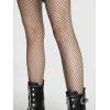 imageSHENHE Womens 1pc Sheer Mesh Pattern Tights High Waist Fashionable Sexy Streetwear Fishnet StockingsMinimalist Fishnet