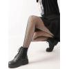 imageSHENHE Womens 1pc Sheer Mesh Pattern Tights High Waist Fashionable Sexy Streetwear Fishnet StockingsPolka Dots Black