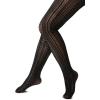 imageSHENHE Womens 1pc Sheer Mesh Pattern Tights High Waist Fashionable Sexy Streetwear Fishnet StockingsSexy Black