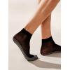 imageSHENHE Womens 4 Pairs Lace Slipper Ankle Socks Non Slip Dance Yoga Grip Socks Mesh Multicolor One Size