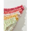 imageSHENHE Womens 5 Pack Cute Briefs Frilly Lettuce Trim Mid Rise Mesh Panty Sets UnderwearMulticolor