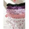 imageSHENHE Womens 5 Pack Cute Briefs Frilly Lettuce Trim Mid Rise Mesh Panty Sets UnderwearMulticolor a