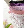 imageSHENHE Womens 5 Pack Cute Briefs Frilly Lettuce Trim Mid Rise Mesh Panty Sets UnderwearMulticolor a