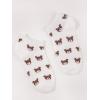 imageSHENHE Womens 5 Pairs Cute Cartoon Bear Print Low Cut Breathable Ankle SocksBrown