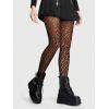 imageSHENHE Womens Leopard Print Tights Patterned Stockings Sheer Ultra Thin High Waist PantyhoseBlack