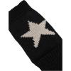 imageSHENHE Womens Star Pattern Fingerless Thumb Hole Knitted Wrist Length Mitten GlovesBlack