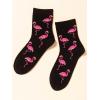 imageSHENHE Womens Striped Letter Print Athletic Running Above Ankle Crew SocksBlack