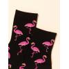 imageSHENHE Womens Striped Letter Print Athletic Running Above Ankle Crew SocksBlack