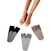imageSHENHE Womens 4 Pairs Lace Slipper Ankle Socks Non Slip Dance Yoga Grip Socks Mesh Multicolor One Size