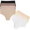 imageSHENHE Womens High Waisted Seamless No Show Invisible Underwear Brief PantiesBlack Brown Multi