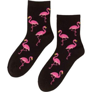 imageSHENHE Womens Striped Letter Print Athletic Running Above Ankle Crew SocksBlack
