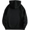 imageSHENHE Mens Loose Fit Bear Embroidery Long Sleeve Thermal Hooded Sweatshirt Hoodie TopsBlack