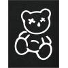imageSHENHE Mens Loose Fit Bear Embroidery Long Sleeve Thermal Hooded Sweatshirt Hoodie TopsBlack