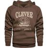 imageSHENHE Mens Loose Fit Bear Embroidery Long Sleeve Thermal Hooded Sweatshirt Hoodie TopsBrown