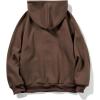 imageSHENHE Mens Loose Fit Bear Embroidery Long Sleeve Thermal Hooded Sweatshirt Hoodie TopsBrown