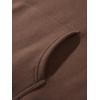 imageSHENHE Mens Loose Fit Bear Embroidery Long Sleeve Thermal Hooded Sweatshirt Hoodie TopsCoffee Brown