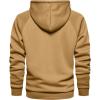 imageSHENHE Mens Loose Fit Bear Embroidery Long Sleeve Thermal Hooded Sweatshirt Hoodie TopsKhaki