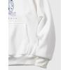 imageSHENHE Mens Loose Fit Bear Embroidery Long Sleeve Thermal Hooded Sweatshirt Hoodie TopsLetters White