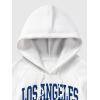 imageSHENHE Mens Loose Fit Bear Embroidery Long Sleeve Thermal Hooded Sweatshirt Hoodie TopsLetters White
