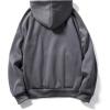 imageSHENHE Mens Loose Fit Bear Embroidery Long Sleeve Thermal Hooded Sweatshirt Hoodie TopsLittle Bear Grey